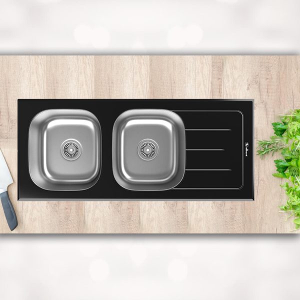 سینک شیشه ای مشکی داتیس