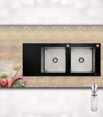 سینک ظرفشویی شیشه ای