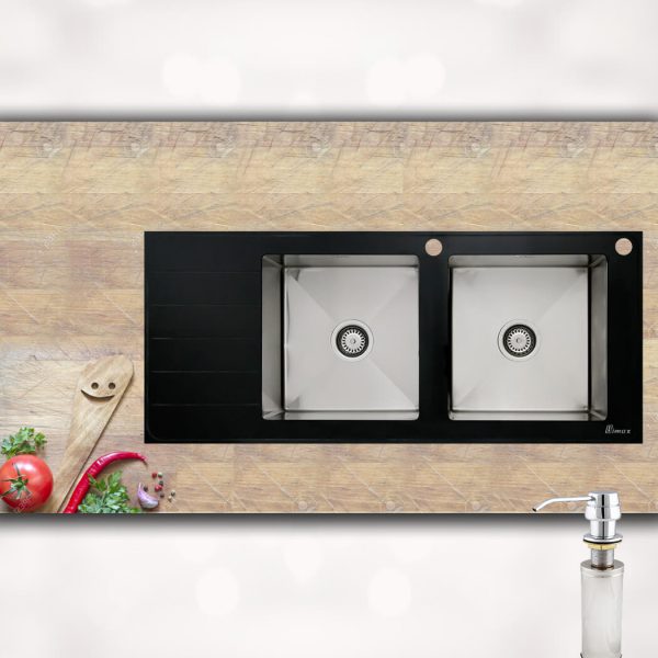 سینک ظرفشویی شیشه ای