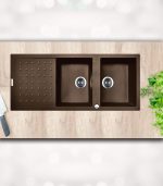 سینک گرانیت کن مدل polo قهوه ای