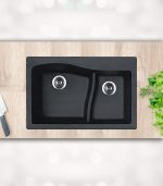 سینک گرانیت مشکی کن مدل qzl3322