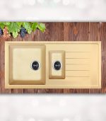 قیمت سینک گرانیتی بژ کن مدل vivaldi 150