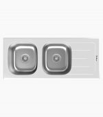 سینک شیشه ای سفید داتیس 119