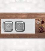 سینک شیشه ای سفید داتیس 119