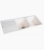 سینک گرانیتی پروانه ای گرانیکو مدل 860 سفید شنی