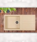 سینک گرانیتی تک لگن بزرگ شاین مدل 521