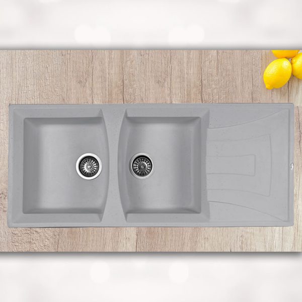 سینک گرانیتی شاین 523 نقره ای