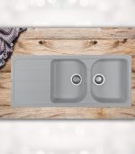 سینک گرانیتی آلمانی شاین مدل 525 نقره ای