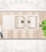 سینک گرانیتی المانی شاین 525 سفید