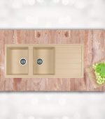 سینک ظرفشویی گرانیتی 526 کرم