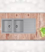 سینک ظرفشویی گرانیتی شاین 526 نقره ای