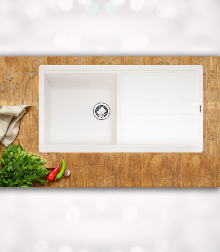 سینک گرانیتی تک لگنه ولکان v610 سینک گرانیتی تک لگنه ولکان v610