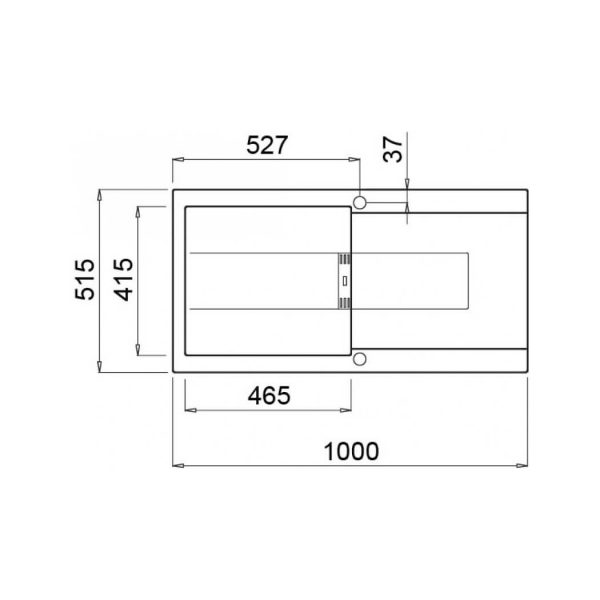 الگوی برش سینک گرانیتی الیچی اسمارت 480