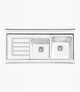 قیمت سینک ایلیا استیل 1063 روکار