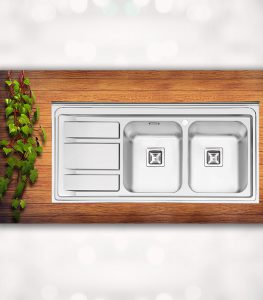 قیمت سینک ایلیا استیل 1068 روکار