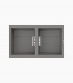 الگوی برش سینک گرانیتی الیچی اسمارت 450 خاکستری روشن