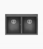 سینک گرانیتی الیچی Quadra-350-dark-gray