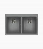 سینک گرانیتی الیچی Quadra-350-light-gray