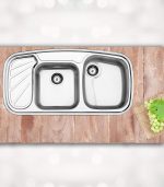 قیمت سینک استیل البرز 611 توکار