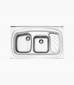 قیمت سینک استیل البرز 611 روکار