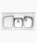 قیمت سینک استیل البرز 614 روکار