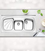 قیمت سینک استیل البرز 614 روکار