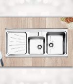 قیمت سینک استیل البرز 814 روکار