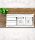 قیمت سینک ظرفشویی پرنیان استیل 1114