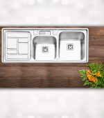 قیمت سینک ظرفشویی پرنیان استیل 1211
