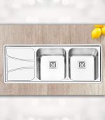 قیمت سینک ظرفشویی پرنیان استیل 1212