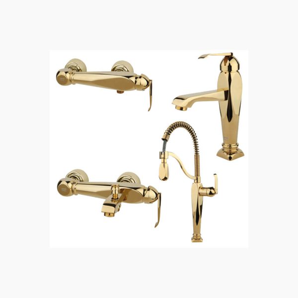 ست شیرآلات راسان مدل آلیس طلایی