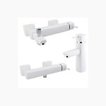 ست شیرآلات شودر مدل یونیک سفید