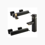 ست شیرآلات شودر مدل یونیک مشکی