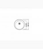 الگو برش سینک لتو مدل tx-32 توکار استیل