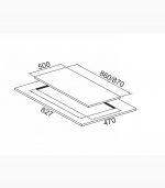 الگو برش اجاق گاز لتو مدل PG-14D