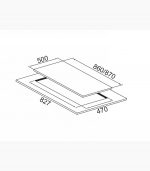 الگو برش اجاق گاز لتو مدل PG-25D