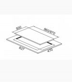 الگو برش اجاق گاز لتو مدل PS-36D