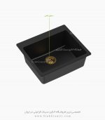 سینک گرانیتی تک لگن مشکی