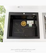 سینک گرانیتی 902 مشکی طلایی