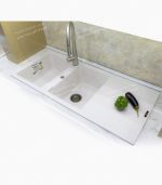 800 cm سینک گرانیتی کرم روشن