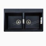 سینک گرانیتی دو لگن بدون سینی