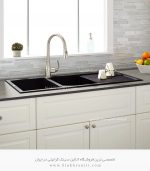 سینک گرانیتی دو لگن مشکی 850