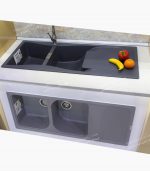 سینک گرانیتی طوسی روشن