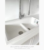 سینک دوقلو گرانیتی سفید