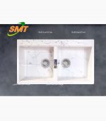 سینک گرانیتی دو لگن بدون سینی