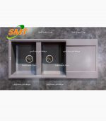 سینک گرانیتی طوسی روشن اس ام تی 910
