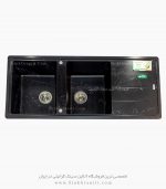 سینک گرانیتی گرانیکو G970 مشکی رگه سفید