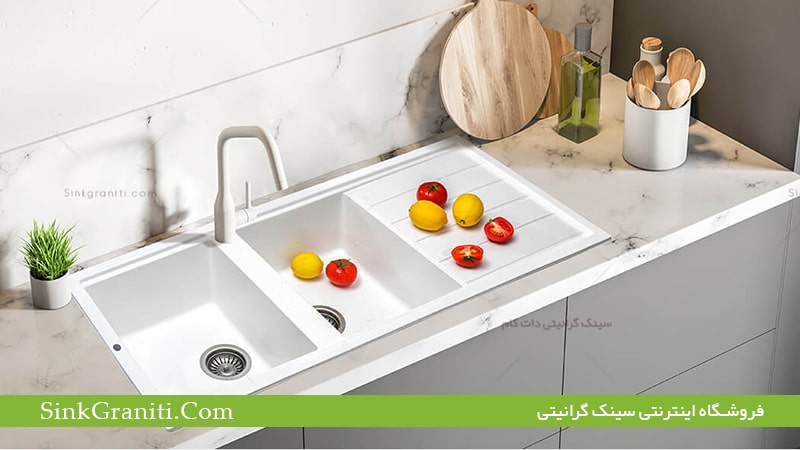 سینک گرانیتی سفید شاین سینک گرانیتی سفید شاین