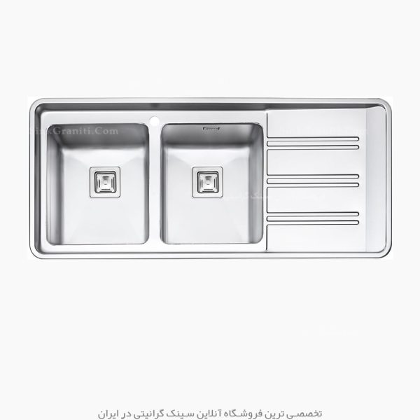 سینک توکار ایلیا استیل 2072 فروشگاه سینک گرانیتی