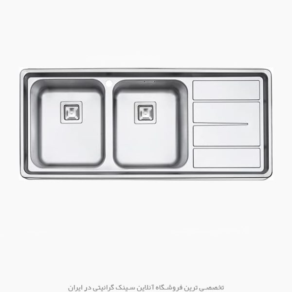 سینک توکار پرنیان استیل 1226 فروشگاه سینک گرانیتی